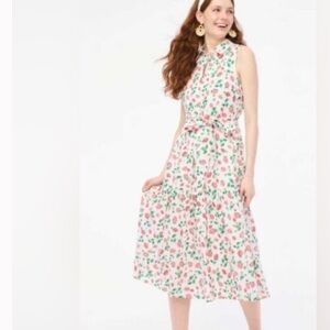 JCrew Strawberry Print Cotton Sun Dress